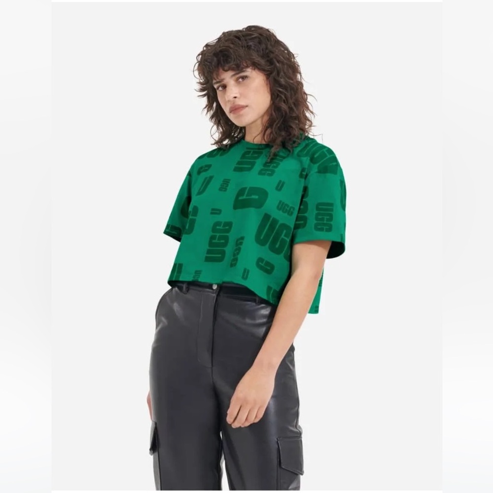 UGG Green Logo Crop Top